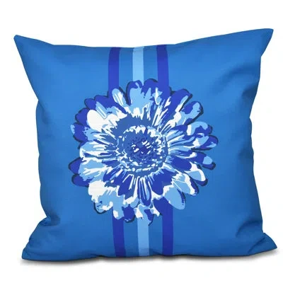 E By Design Happy Hippy Square Pillow Cover & Insert In Blue