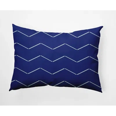 E By Design Harlequin Rectangular Pillow Cover & Insert In Royal Blue