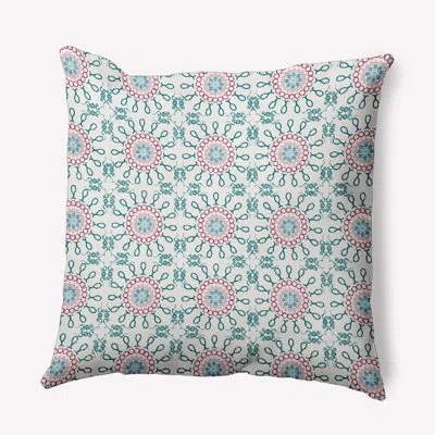 E By Design Hh Revival Polyester Throw Square Indoor/outdoor Pillow Cover & Insert