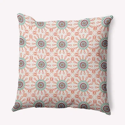 E By Design Hh Revival Polyester Throw Square Indoor/outdoor Pillow Cover & Insert