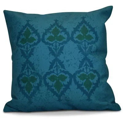 E By Design Hh Revival Square Pillow In Blue