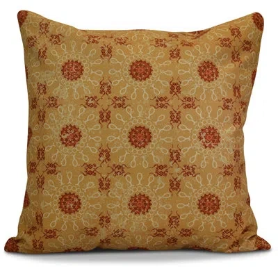 E By Design Hh Revival Square Pillow In Gold