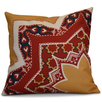 E By Design Hh Revival Square Pillow In Gold