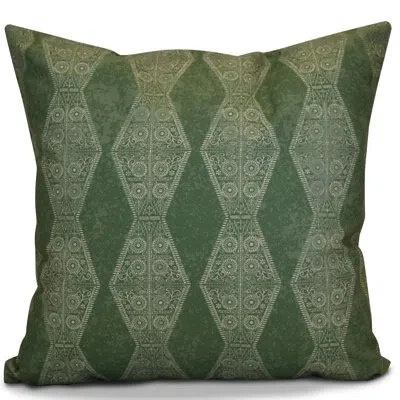 E By Design Hh Revival Square Pillow In Green