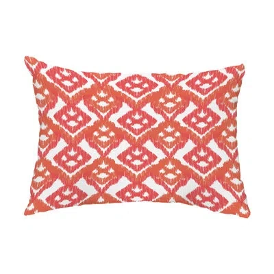 E By Design Hipster Outdoor Rectangular Pillow Cover And Insert In Orange