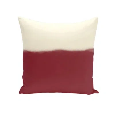 E By Design Holiday Brights Square Pillow Cover & Insert In Cranberry