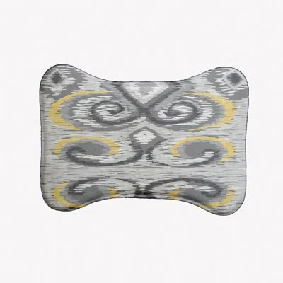 E By Design I-kat Bone Shape Pet Feeding Placemat In Gray