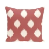 E By Design Ikat Dot Outdoor Square/rectangular Pillow Cover And Insert In Burnt