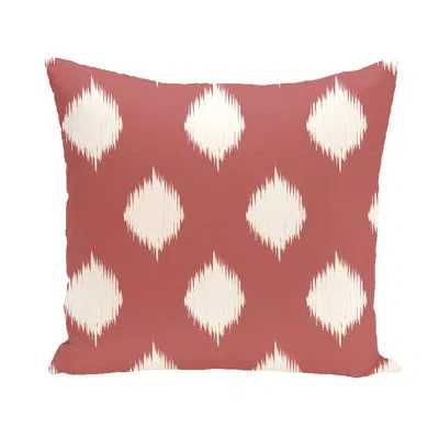 E By Design Ikat Dot Outdoor Square/rectangular Pillow Cover And Insert In Burnt