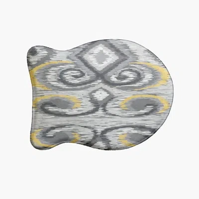 E By Design I-kat Fish Shape Pet Feeding Placemat In Gray