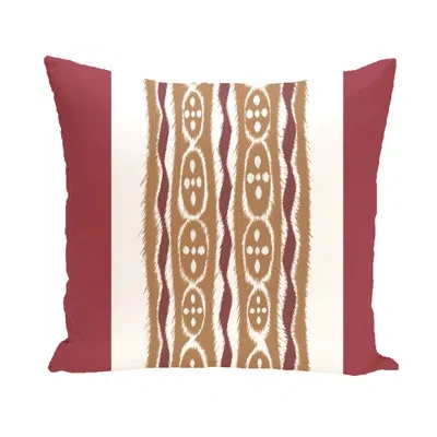 E By Design I-kat U-dog Square Pillow Cover And Insert In Rust,brown