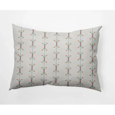 E By Design Jodhpur Stripe Indoor/outdoor Lumbar Throw Pillow In Blue