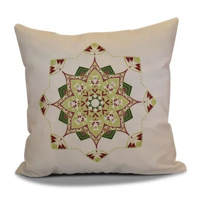 E By Design Jump For Joy Outdoor Square Pillow Cover & Insert In Cranberry