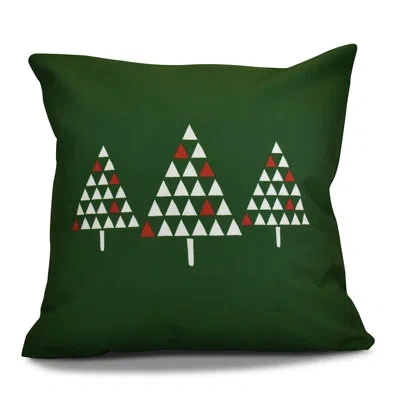 E By Design Jump For Joy Outdoor Square Pillow Cover & Insert In Green