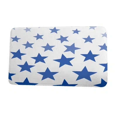 E By Design Just Star Bath Rug In Blue