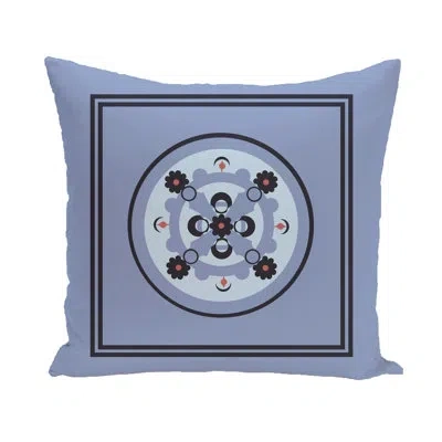 E By Design Kaleidoscope Outdoor Pillow Cover & Insert In Cornflower