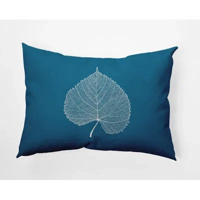 E By Design Kaylnn Polyester Lumbar Rectangular Pillow Cover & Insert By  In Unreal Teal