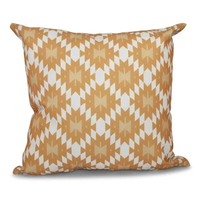 E By Design Kilim Square Pillow Cover & Insert In Gold