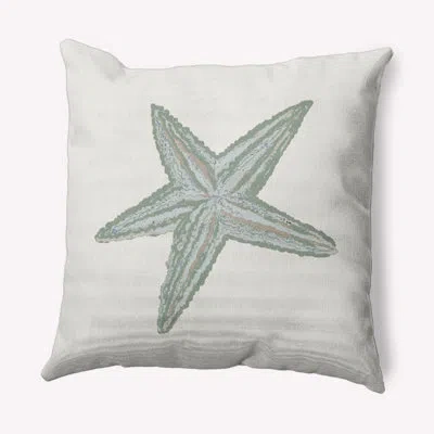 E By Design Landis Decorative Starfish Pillow Cover & Insert Pan599 In Sage