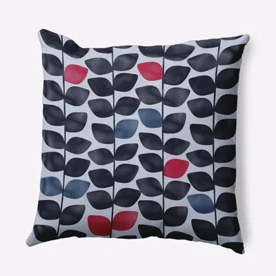 E By Design Leaves And Branches Indoor/outdoor Pillow In Misty Blue