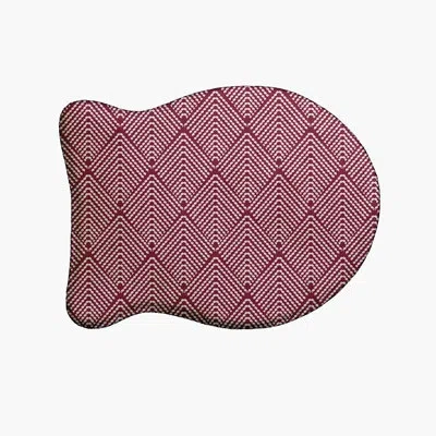 E By Design Lifeflor Diamond Fish Shape Pet Feeding Placemat In Red
