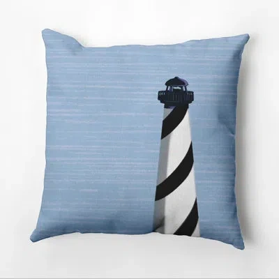 E By Design Light House Square Pillow Cover & Insert