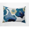 E By Design Lotokoi Rectangular Pillow Cover And Insert In Blue