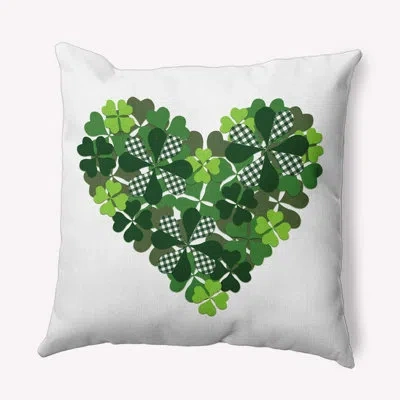 E By Design Lucky Heart Accent Pillow