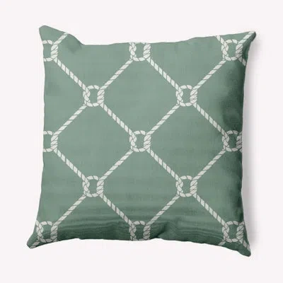 E By Design Ludwig Ahoy Throw Pillow Pgn410 In Sage
