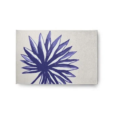 E By Design Machine Woven Chenille Area Rug In Purple/gray In Purple;gray