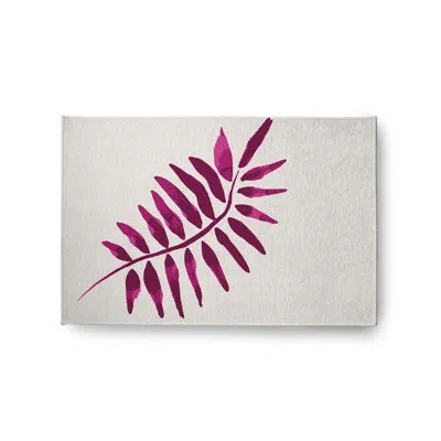 E By Design Machine Woven Chenille Area Rug In Purple/light Gray In Purple;light Gray