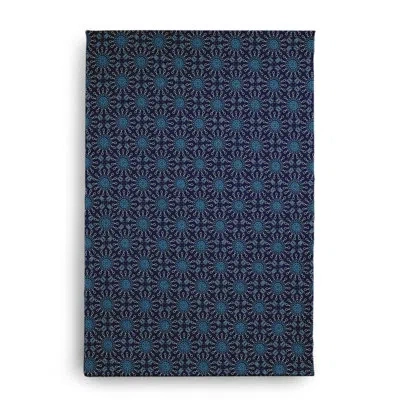 E By Design Machine Woven Chenille Indoor / Outdoor Area Rug In Blue