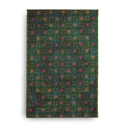 E By Design Machine Woven Chenille Indoor / Outdoor Area Rug In Green