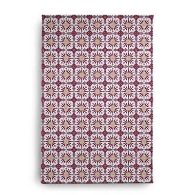 E By Design Machine Woven Chenille Indoor / Outdoor Area Rug In Pink