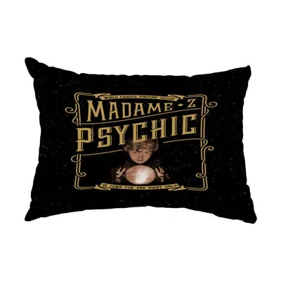 E By Design Madame Psychic Outdoor Rectangular Pillow Cover & Insert In Yellow