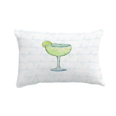 E By Design Margarita Outdoor Rectangular Pillow Cover & Insert In Blue