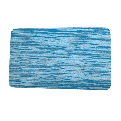 E By Design Marled Knit Bath Mat In Blue