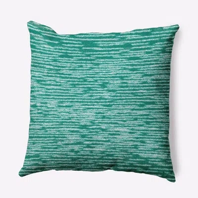 E By Design Marled Knit Print Square Pillow Cover And Insert In Green