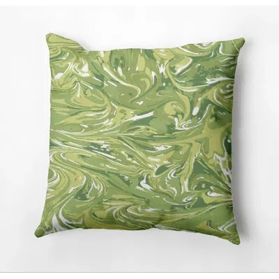 E By Design Mélange Outdoor Pillow Cover & Insert In Green