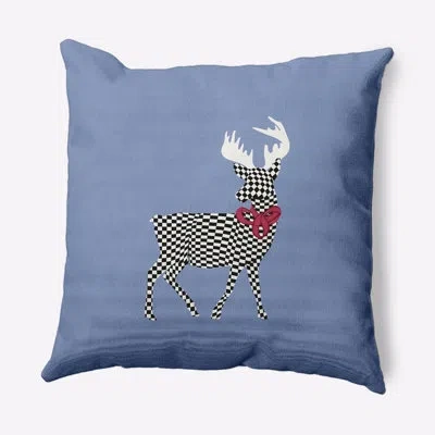 E By Design Merry Deer_sq In Blue,no
