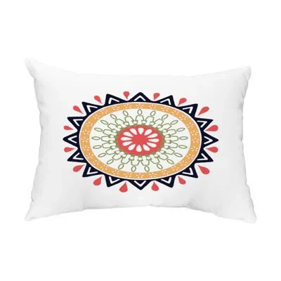 E By Design Mod Outdoor Lumbar Pillow In Navy