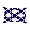 E By Design Modcircles Outdoor Rectangular Pillow Cover And Insert In Navy Blue