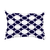 E By Design Modcircles Outdoor Rectangular Pillow Cover And Insert In Navy,white