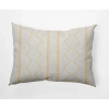 E By Design Mudcloth Decorative Lumbar Throw Pillow In Corn Yellow