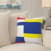 E By Design Multi Abstract Print Square Pillow Cover & Insert