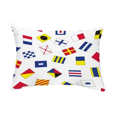 E By Design Multi All Over Toss Larger Indoor/outdoor Lumbar Pillow