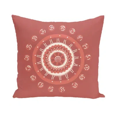 E By Design Nandai Outdoor Square Pillow Cover And Insert In Burnt