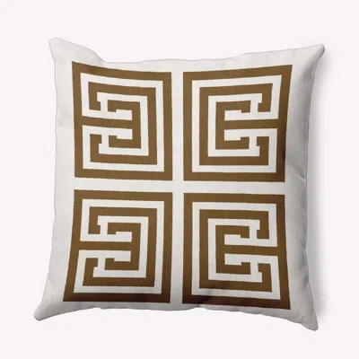 E By Design Nantucket Polyester Throw Square Indoor/outdoor Pillow Cover & Insert