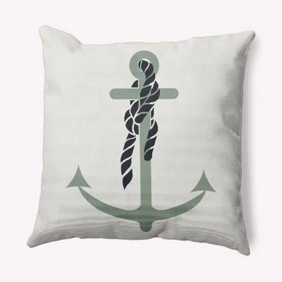 E By Design Nautical Nights Graphic Print Throw Pillow In Sage