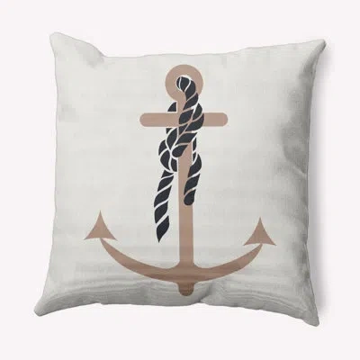 E By Design Nautical Nights Nautical Nights Graphic Print Throw Pillow In Mauve